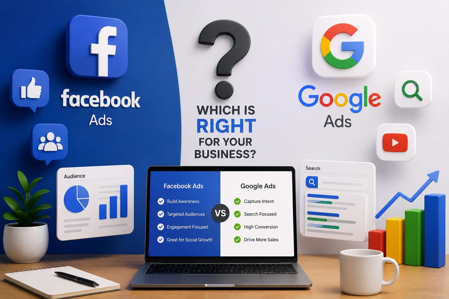 Facebook & Google Ads: Which Is Right For Your Business?